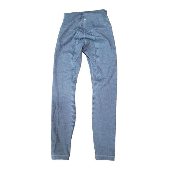 ZYIA ACTIVE Blue Python Snake Print Leggings - Picture 4 of 8